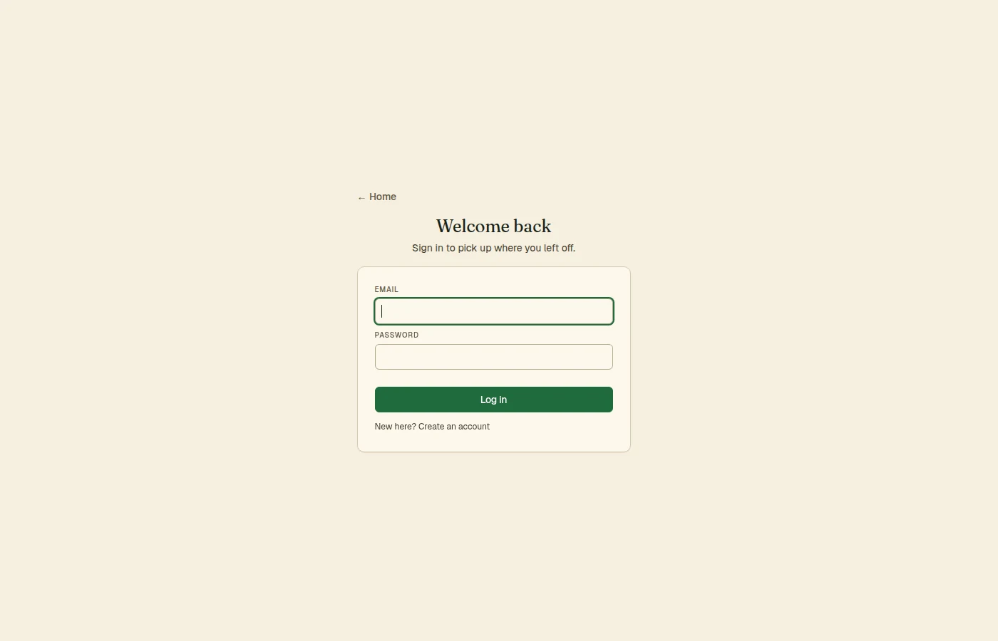 aimanac landing page - a gardener's assistant with today's note
